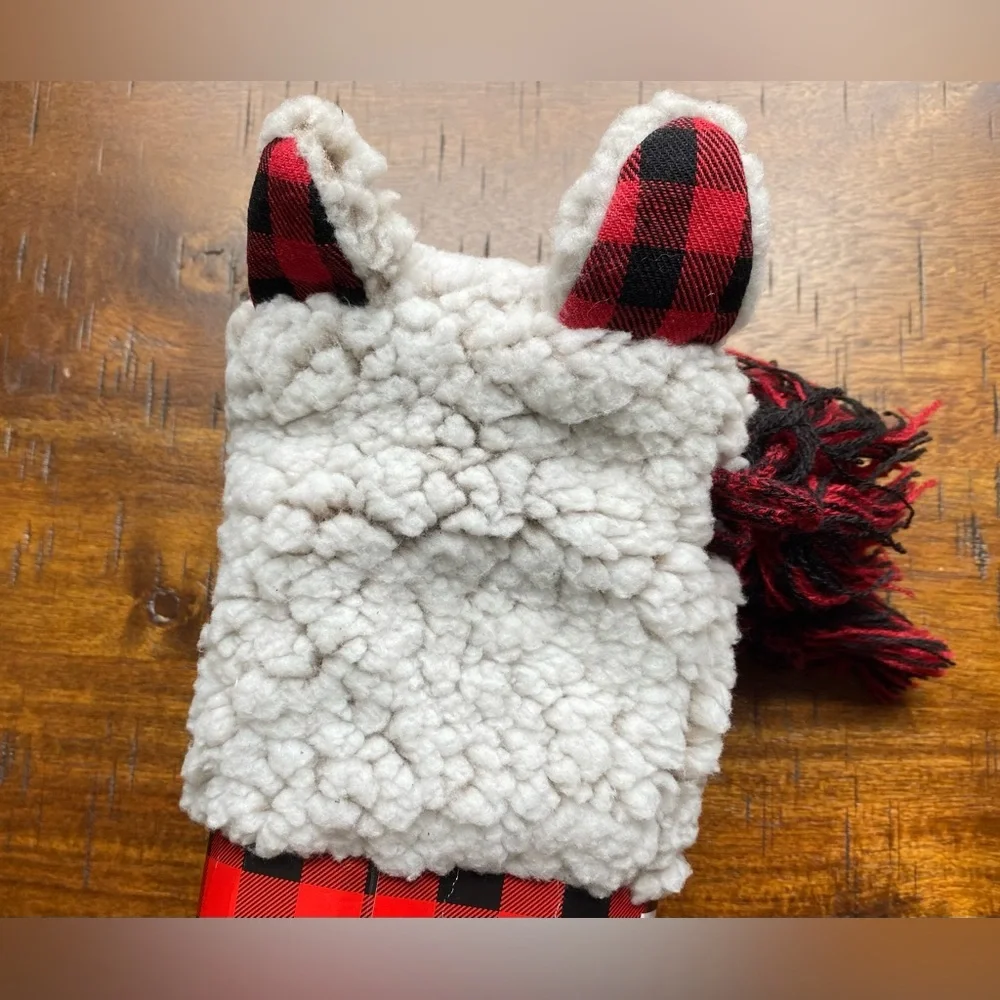 •NEW•Muk Luks Kids Cozy Sherpa Slipper Sock- IVORY BUFFALO